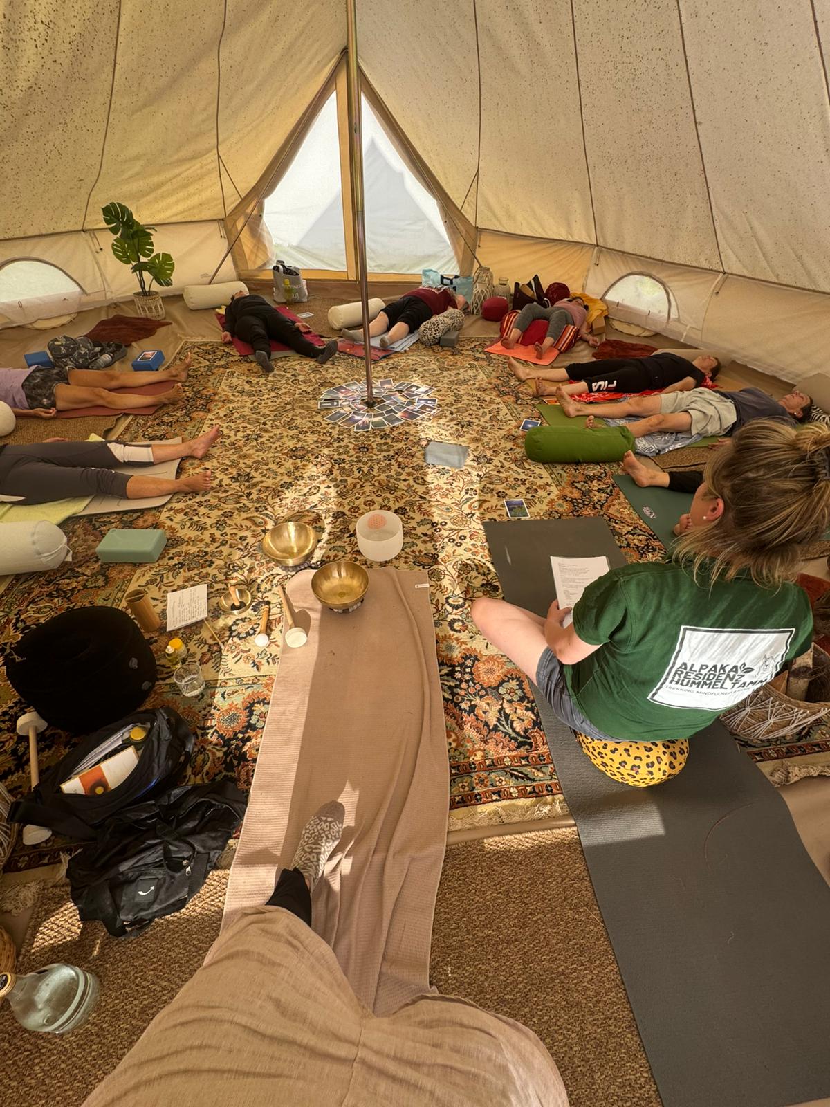 23.05.2026| Sa| 14h-16:30h| Soundhealing & Yin Yoga mit Alpakas- Klang. Berührung. Stille – Bild 7